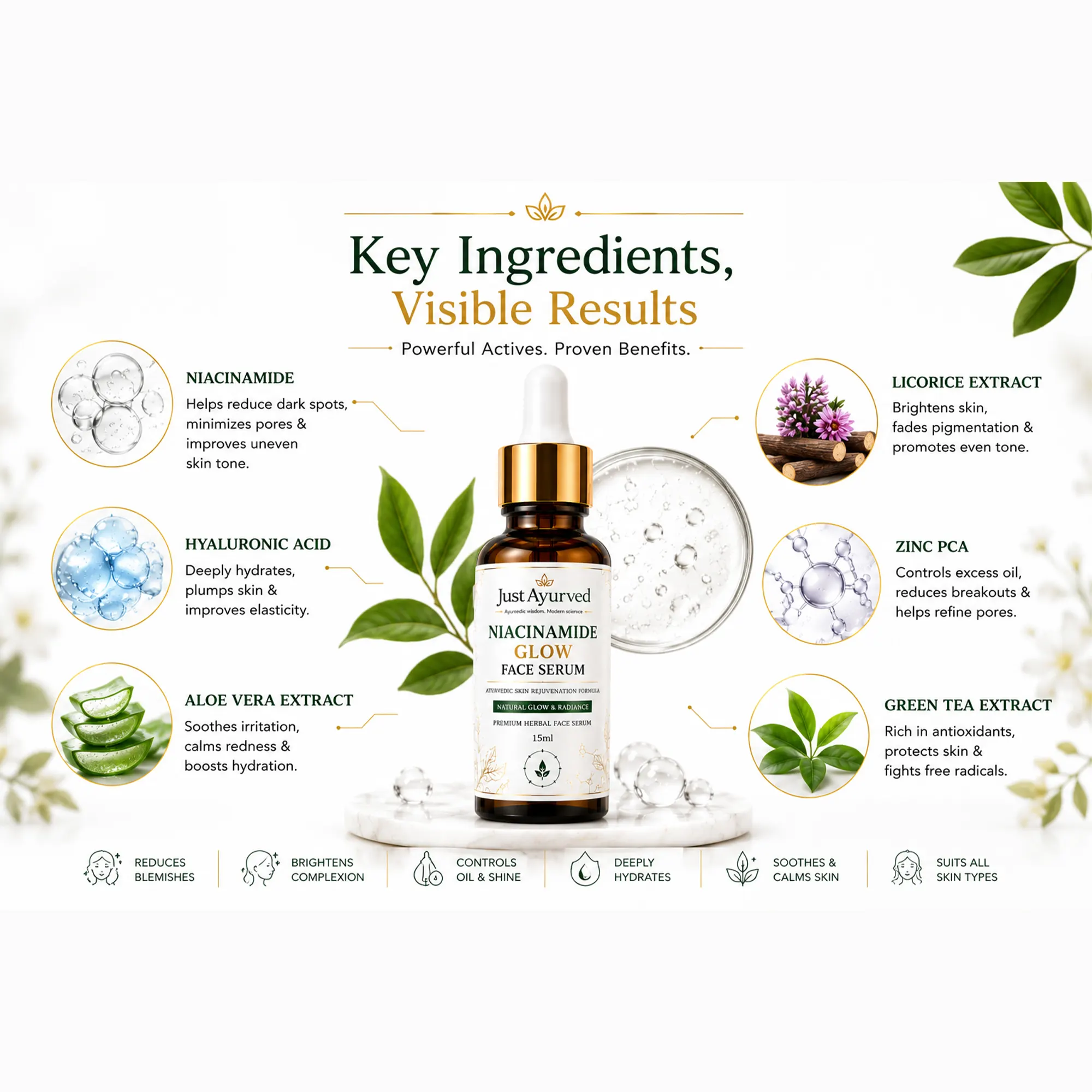 Glow Face Serum with 3% Niacinamide