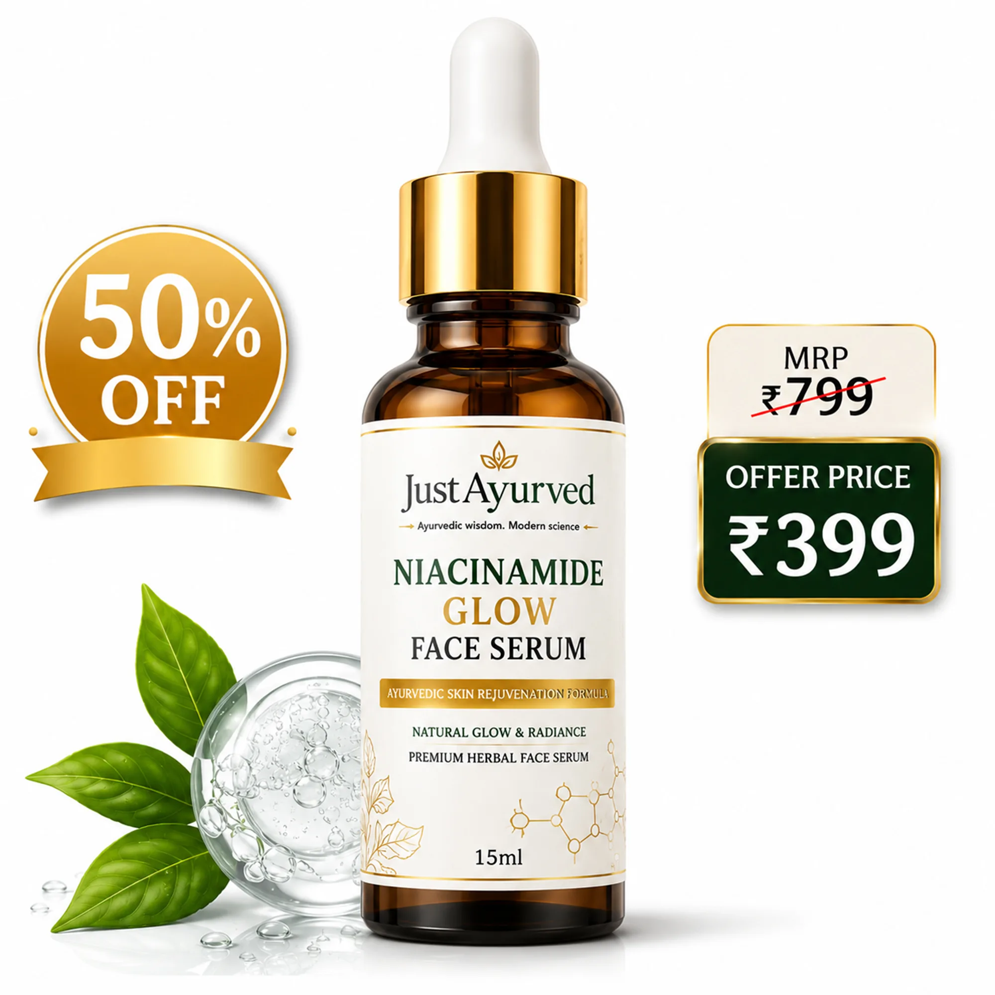 Glow Face Serum with 3% Niacinamide