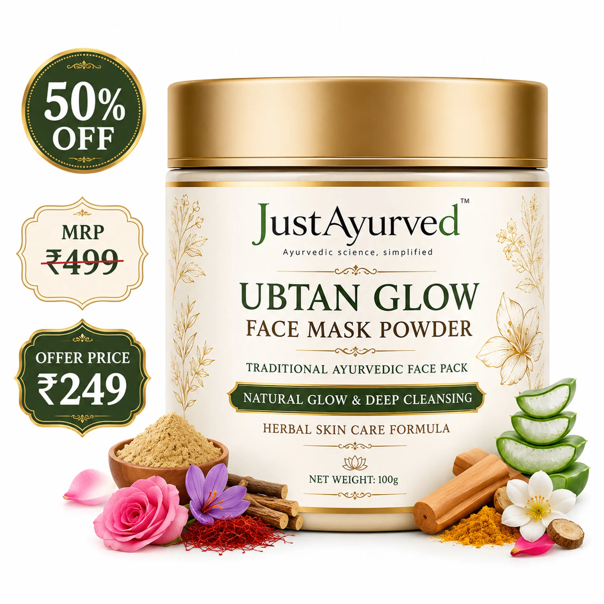Ubtan Glow Face Mask Powder