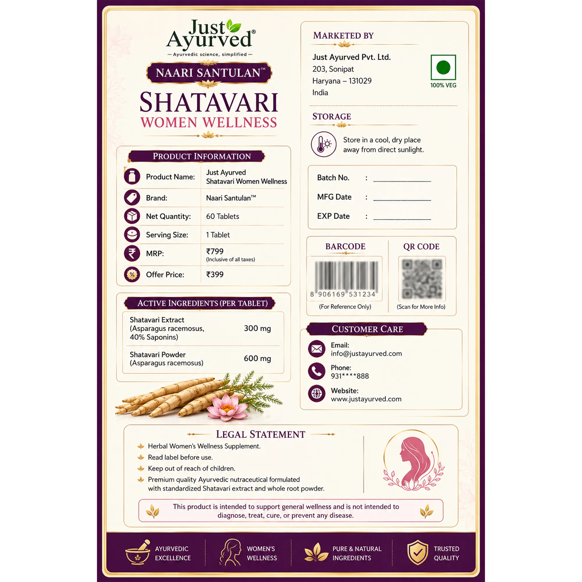 Shatavari Women Wellness 