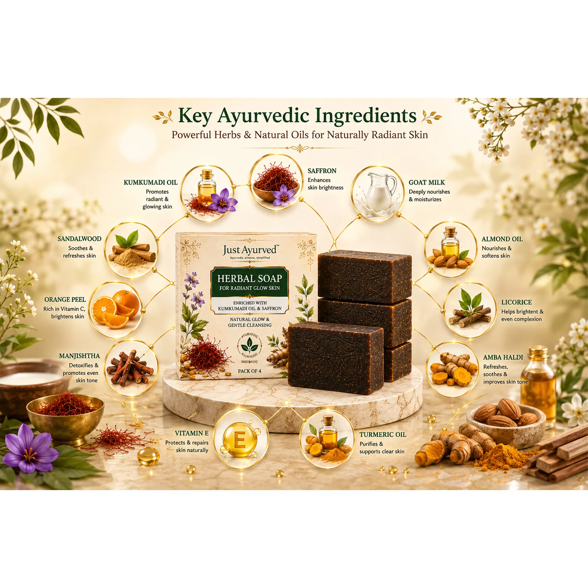 Just Ayurved Herbal Soap