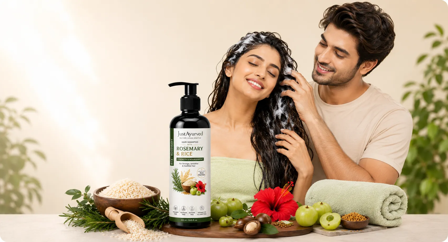 Hair Shampoo with Rosemary & Rice how to use