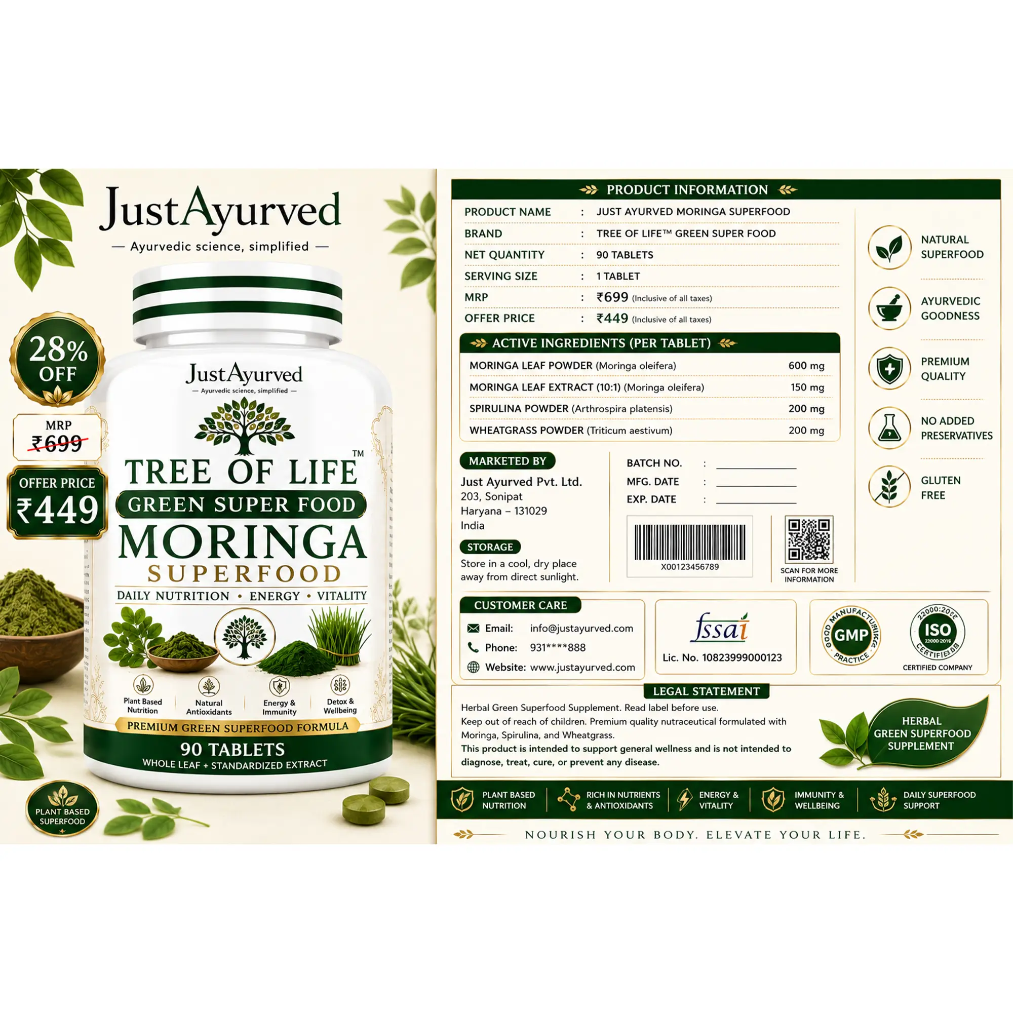 Moringa Superfood Tablet