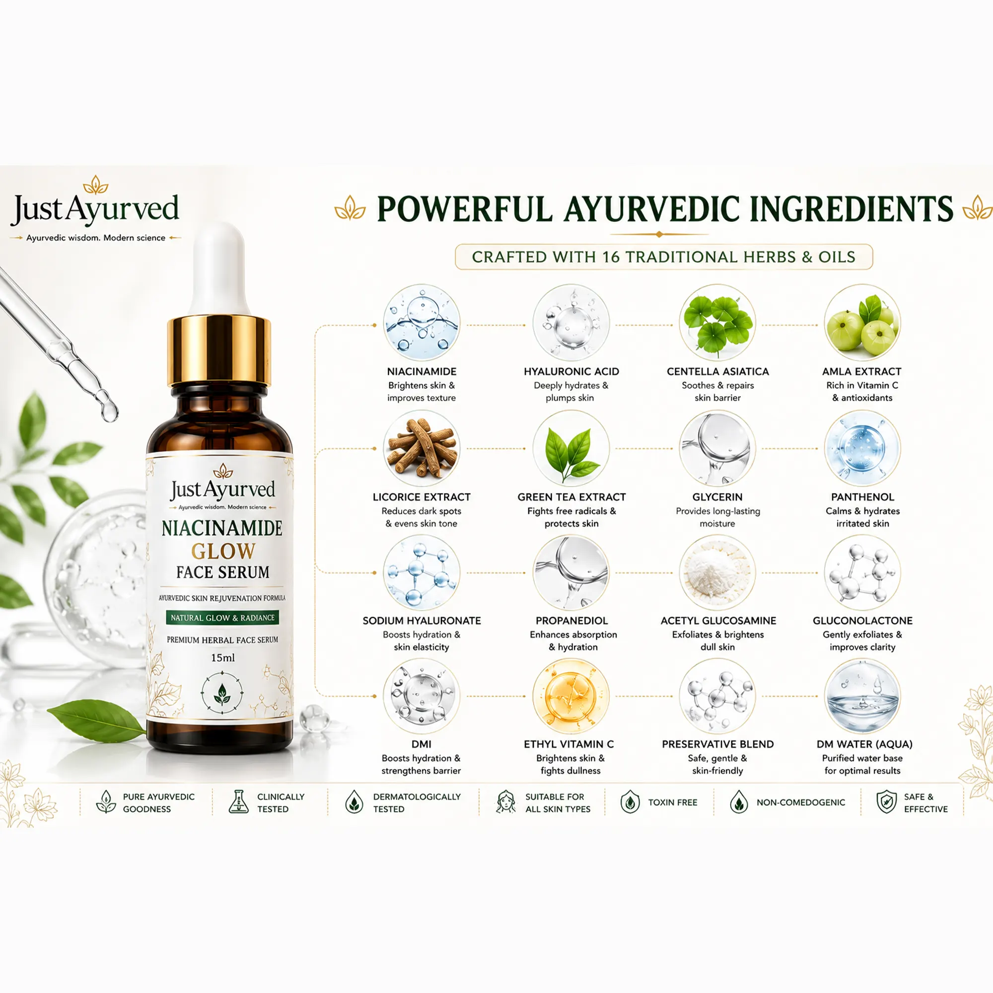 Glow Face Serum with 3% Niacinamide